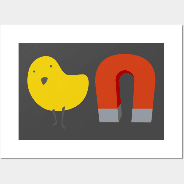 Chick Magnet Wall Art by blueavocado